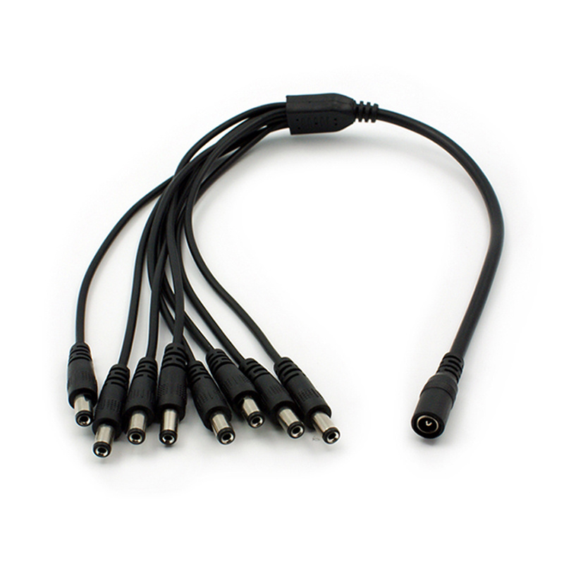 PLUG DC JACK-FEMALE TO MALE 8WAY DC1-8