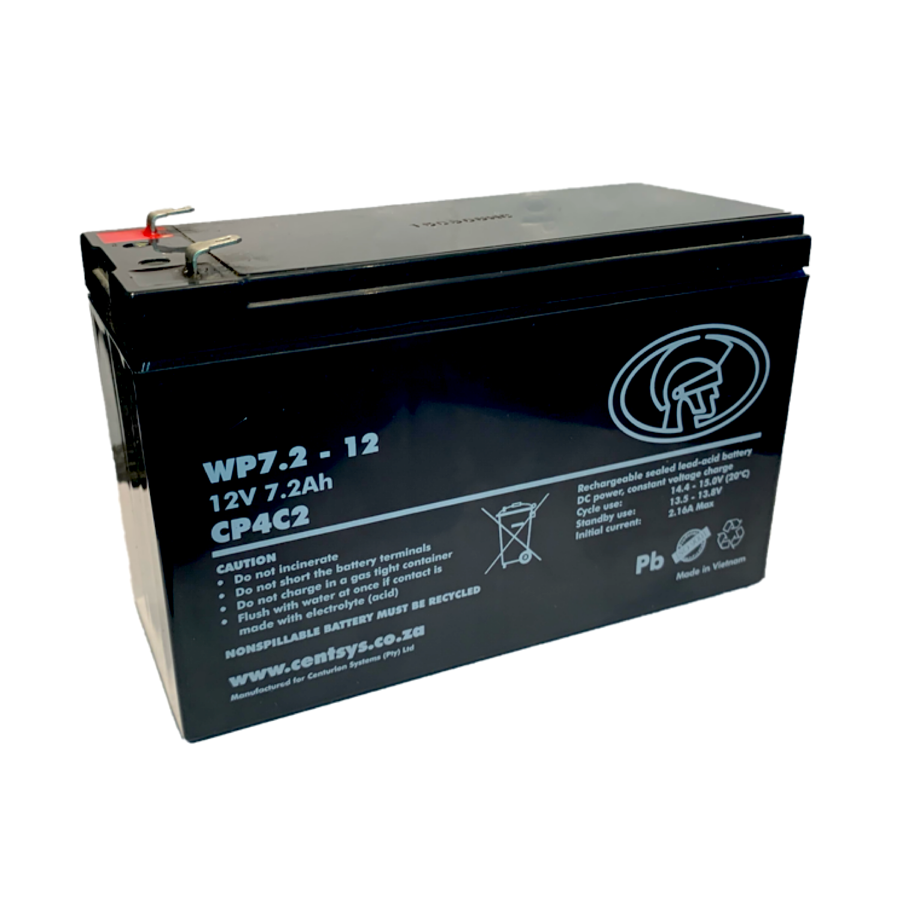 BAT 12V CEN  7.2 AHR