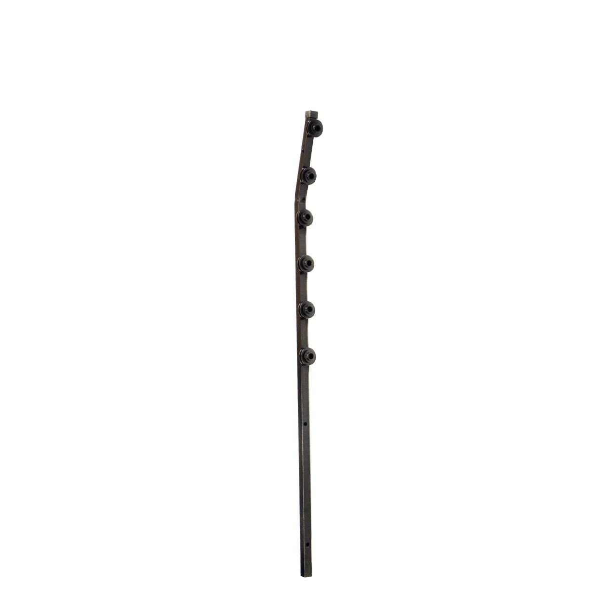 20mm SQ TUBE 6LINE BLACK TOP BEND