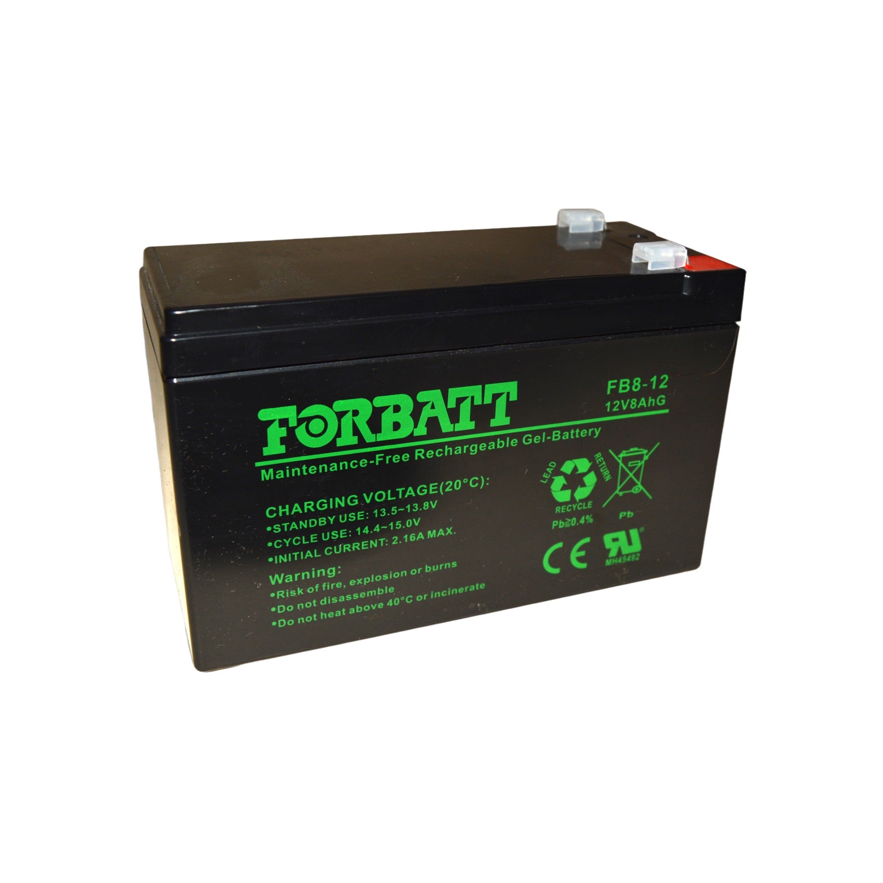 BAT 12V  GEL 8 AHR FORBATT