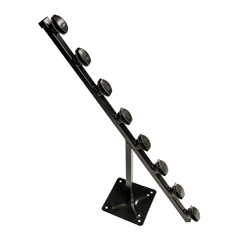WALL-TOP 8 LINE BLACK T-POLE SHIELD INSU