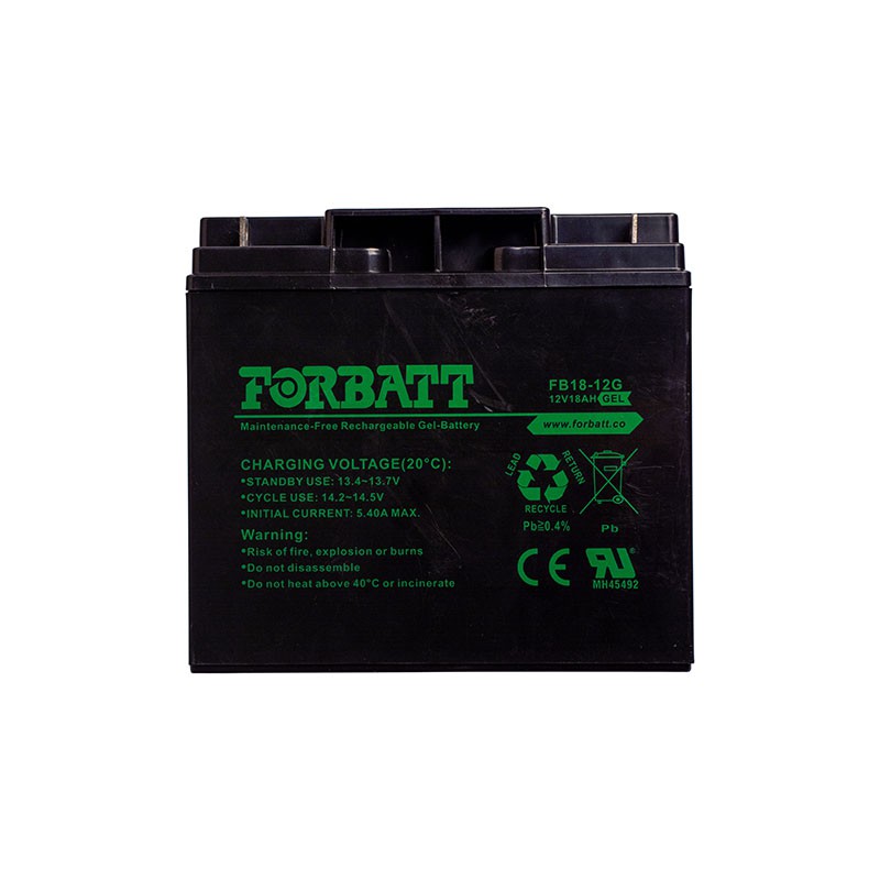 BAT 12v 18 AHR GEL FORBATT